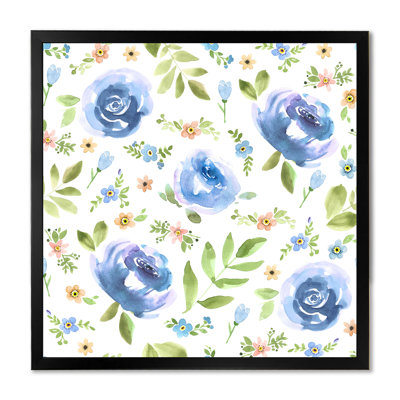 " Blue Roses And Forget-Me-Not "