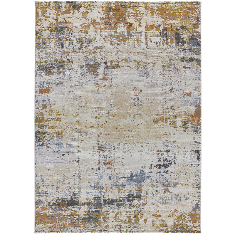 Ahlaya Rectangle Abstract Area Rug, Rectangle 192 x 290cm
