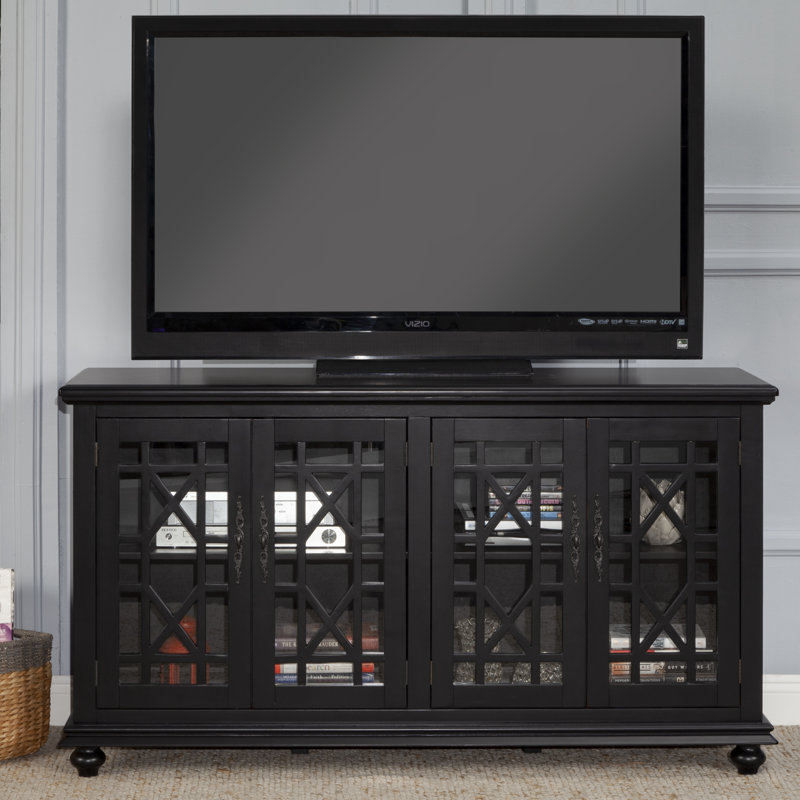 Ahmara 63'' Media Console for TVs up to 65”, Antique Black