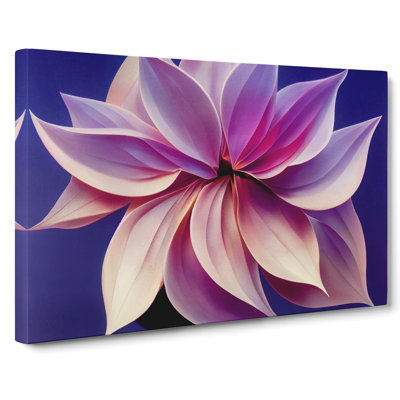 Enviable Modern Flower - Wrapped Canvas