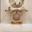 Console en miroir avec incrustation de diamant concassé, longue entrée-1383792732