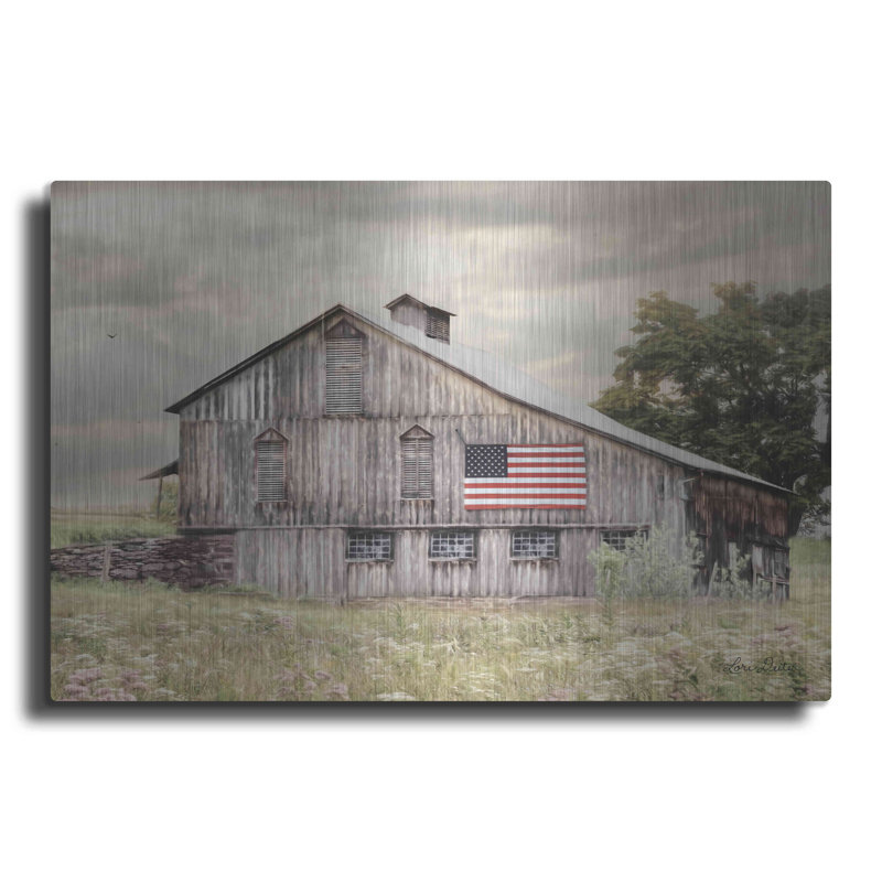 "Rurale Virginia Barn" par Lori Deiter, H 12 po x l 16 po