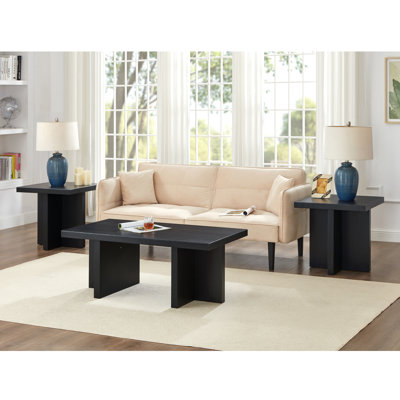 Breunig 3-Piece Coffee Table Set, Coffee Table And Two End Tables by Gracie Oaks