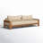 Nathanson 106'' Wide Straight Teak Patio Sofa with Cushions