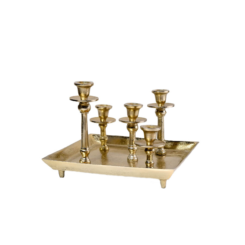 9'' H Aluminum Tabletop Candlestick