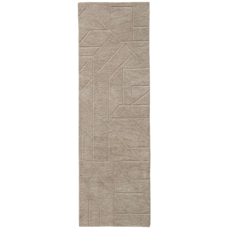 Ebern Designs Hand Tufted Wool Relief Rug