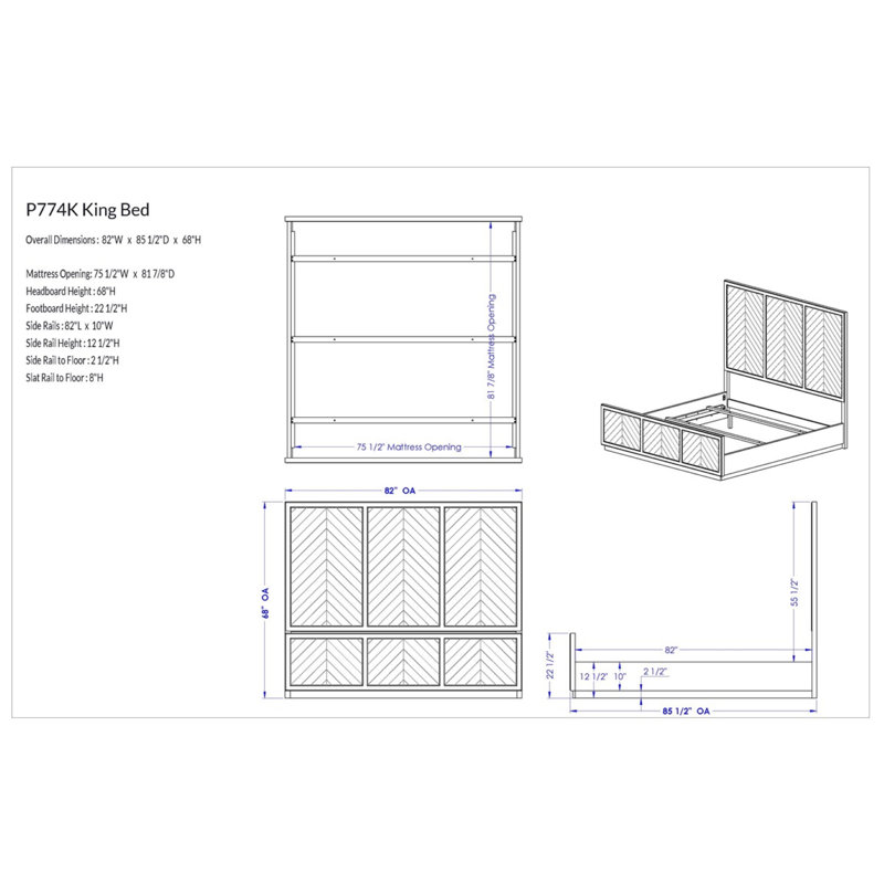 Munroe King Bed