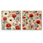Homan - ensemble de 2 impressions sur toile florales-102582045-102582047