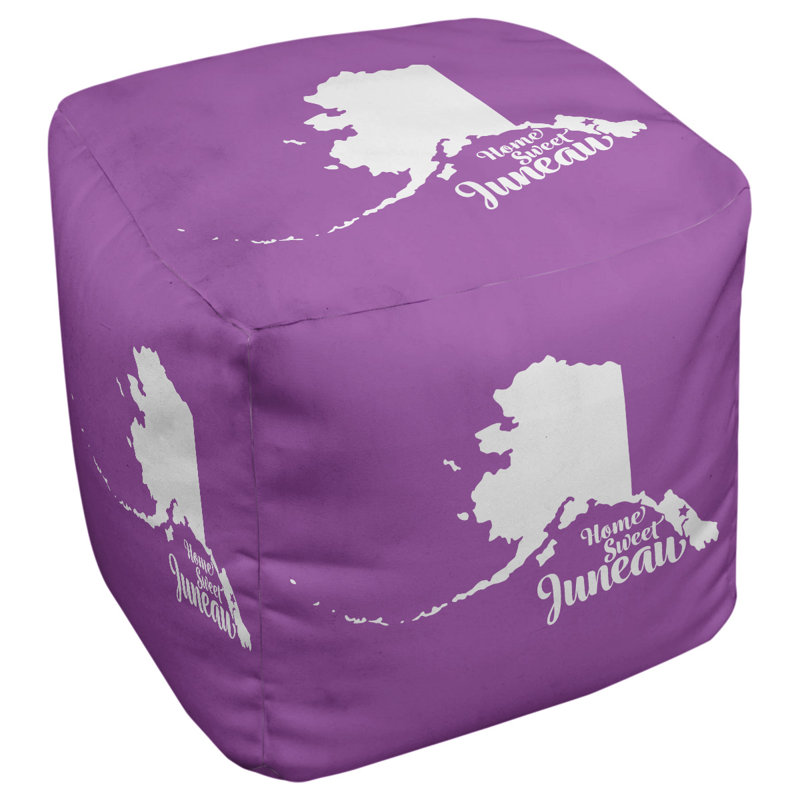 Repose-pieds cube alaska Juneau, Violet