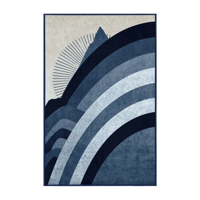 Tapis gris moelleux moelleux Art Deco