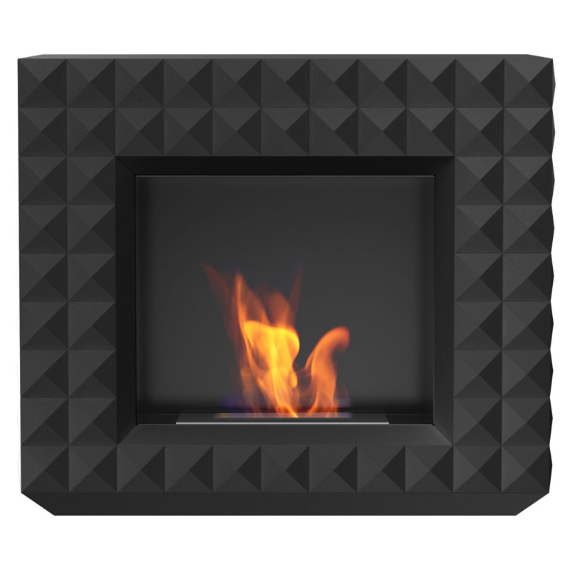 44.8'' W Bio-Ethanol Fireplace, Black