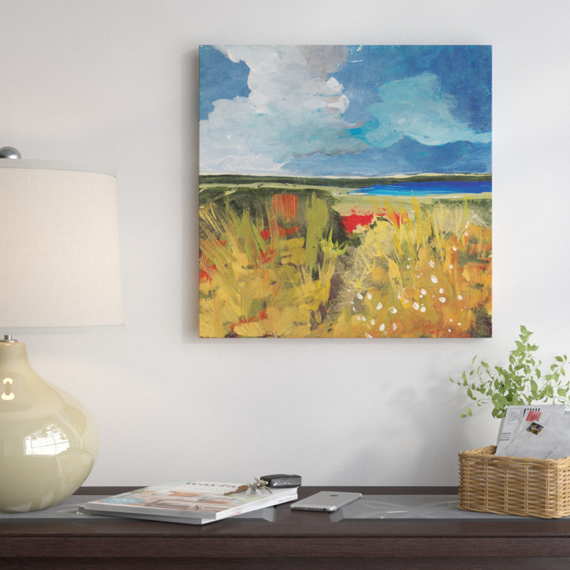 Peinture sur toile tendue wildflowers spring, H 12 po x l 12 po x P 0,75 po, Toile tendue avec châssis