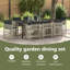 Emiya 8 - Person Patio Dining Set with Rectangular Table-1245937332