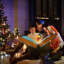 Coussin de sol en forme de livre