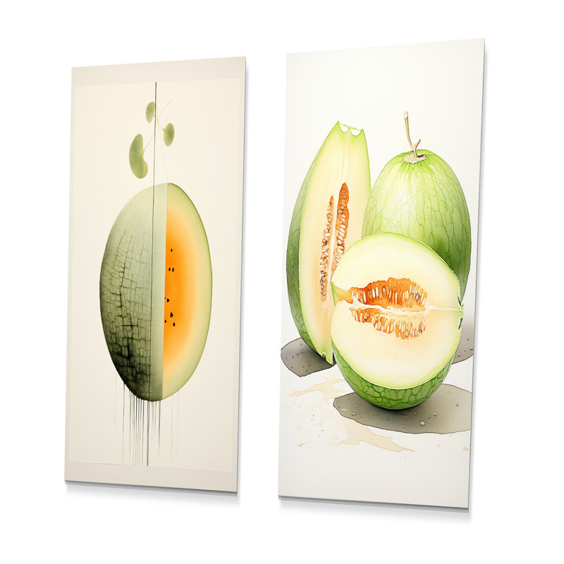 Ensemble de salon Minimalist Cantelope Essence I - Melon, H 32 po x l 32 po