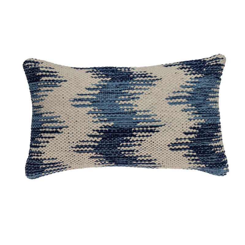 Ocena Chevron Cotton Reversible Throw Pillow