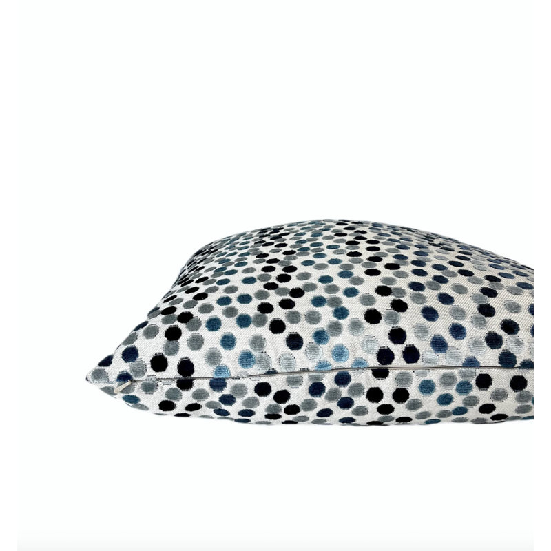 Housse de coussin Confetti, H 20 po x l 20 po, Bleu