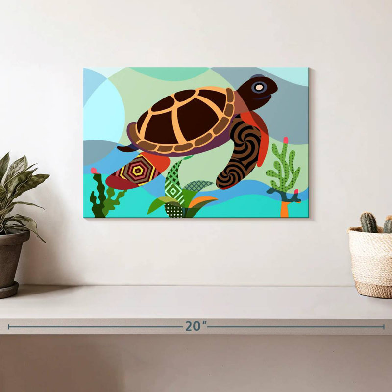 Brampt Spectrum Sea Turtle, 8" H x 12" W