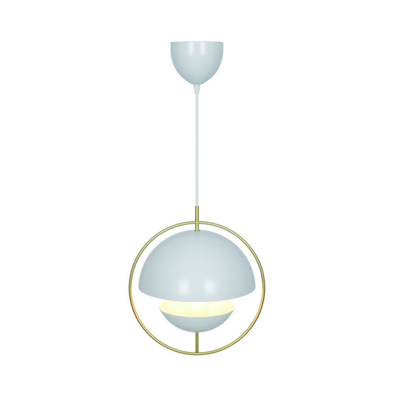 1 - Light Satin Pendant, White