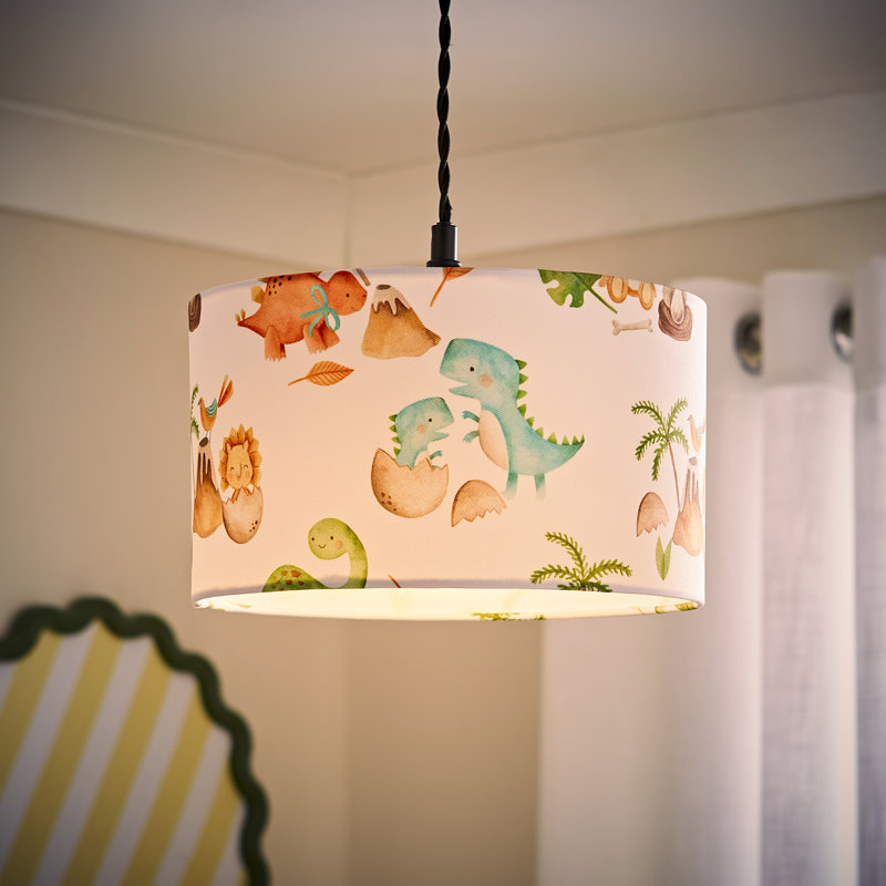 15cm H Linen Blend Drum Lamp Shade ( Clip On ) in Cream