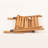 5-Piece Garden Table & Chairs Set, Natural & Cream, Solid Beech Wood | Table: 47.2 x 29.1 x 29.1 in, Chairs: 17.7 x 35.0 x 18.5 in | No Varnish, Water-Based Preservative | Perfect for Outdoor Dining & Relaxation