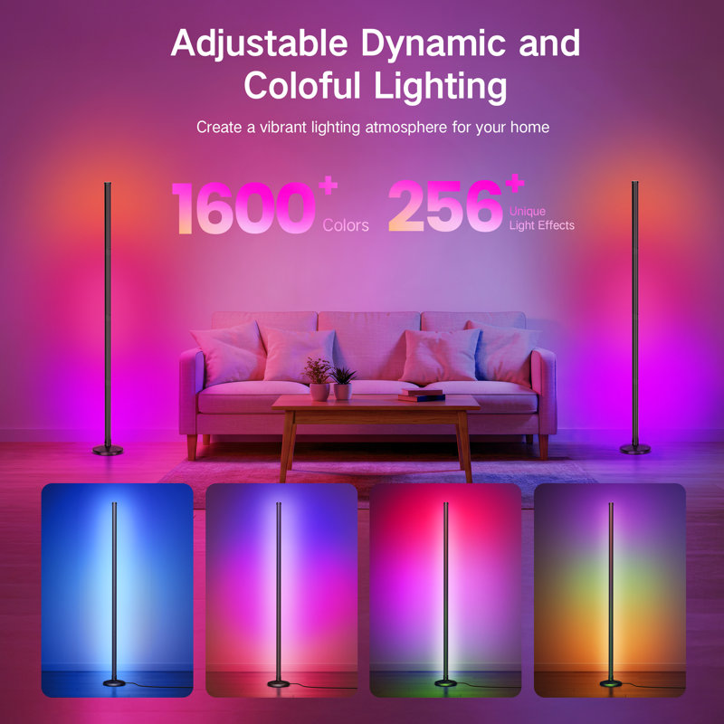 145cm Black LED Novelty Floor Lamp
