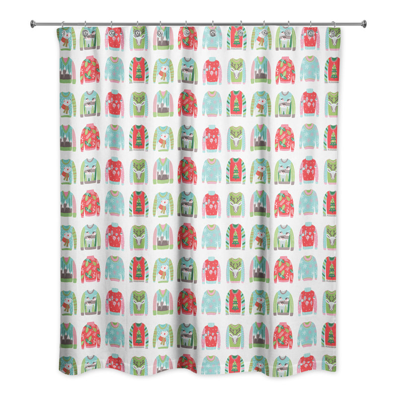 Rideau de douche simple abstrait Jariel