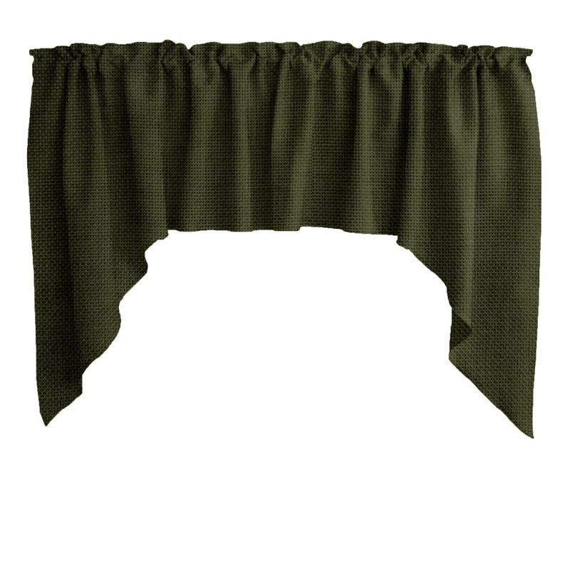 Swag Window Valance, Olive