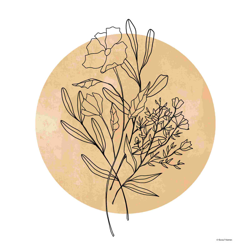Fleurs de lune 2885404, H 30 po x l 30 po, Non, Wrapped Canvas