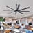 72"/84"/100" Outdoor/Indoor 8 Aluminum Blades Ceiling Fan With Light and Remote-1417812723-1417812732