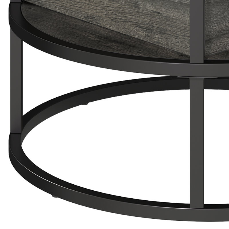 Coffee Table, Wood, Black, Grey