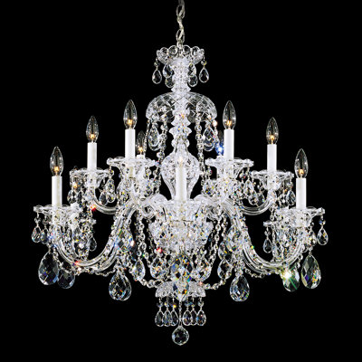 Sterling 12 - Light Glass Chandelier