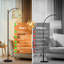 Lampe sur pied arc perroquet coloré toucan oiseaux perchés branches feuilles vertes lumière debout pour la chambre à coucher 3 haute lampe à intensité variable avec télécommande et ampoule incluse