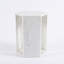 Table d'appoint hexagonale en marbre naturel blanc-1017575679