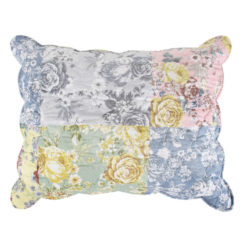 Greenland Home Fasions Emma Gray Standard Sham, 20x26, Standard