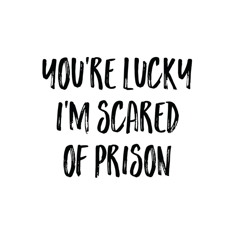 Lucky Scared - Wrapped Canvas Print, 30cm H x 30cm W x 3.8cm D