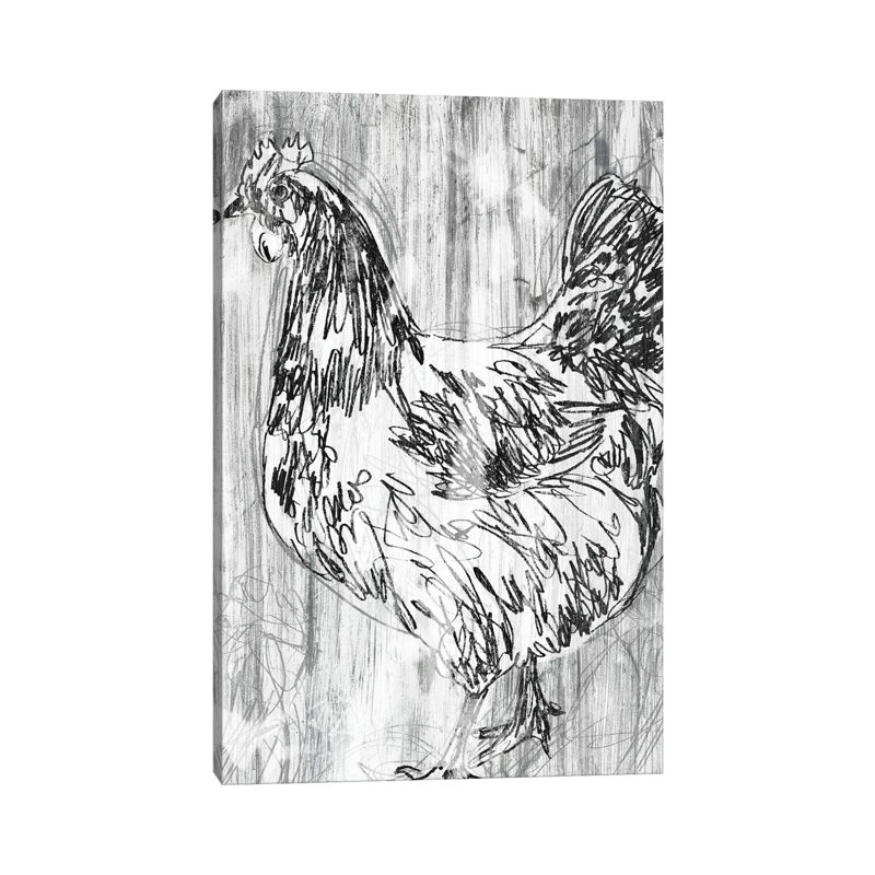 Barnwood Flock IV by June Erica Vess - Wrapped Canvas Gallery-Wrapped Canvas Giclée, 45.72cm H x 30.48cm W