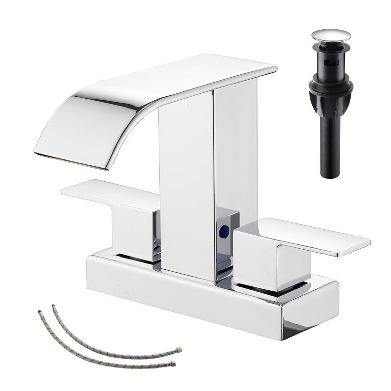 Robinet de salle de bain Centreset, Chrome poli