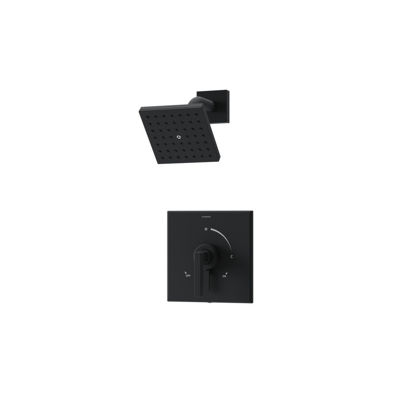 Duro HydroMersion Single Handle Volume Control Shower Faucet, Matte Black