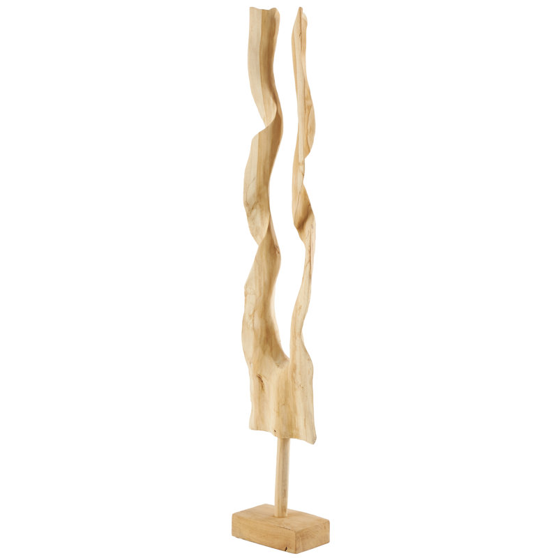 Sculpture en bois de teck à la main