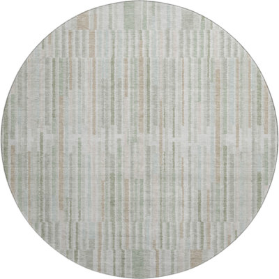 Premium Machine Washable Mayfield AMF2102 Striped Rug