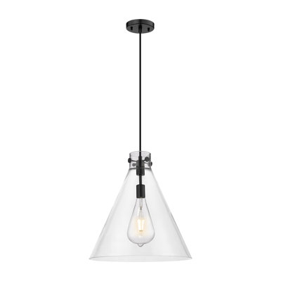 Luminaire suspendu à cordon 1 lumière 14 "Newton Cone
