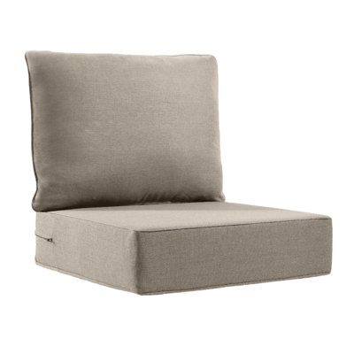 Outdoor Cushion Set, 6 Inch Deep Seat Patio Furniture Cushions with Removable Cover,Replacement Patio Cushion Set for Chair,Sofa,Loveseat