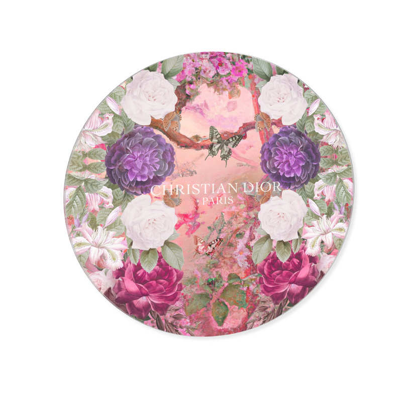 Superfluous Jungle Round Acrylic Art Floral and Botanical Acrylic by Oliver Gal, 12" H x 12" W