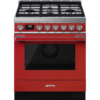 SMEG Cuisinière à gaz autoportante 30 po 3,6 pi³ Portofino