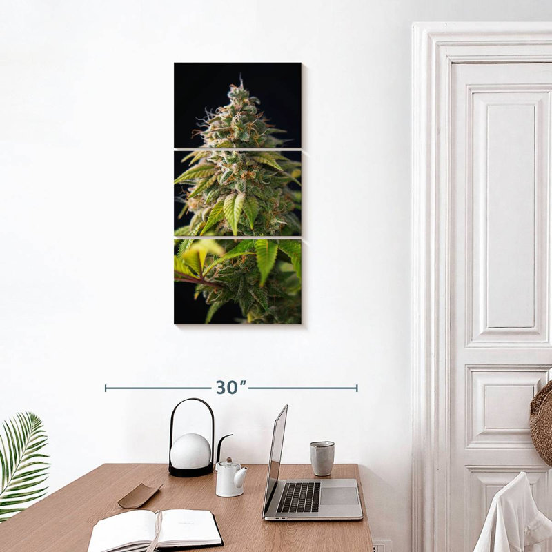 Cannabis Buds, 32" H x 15" W