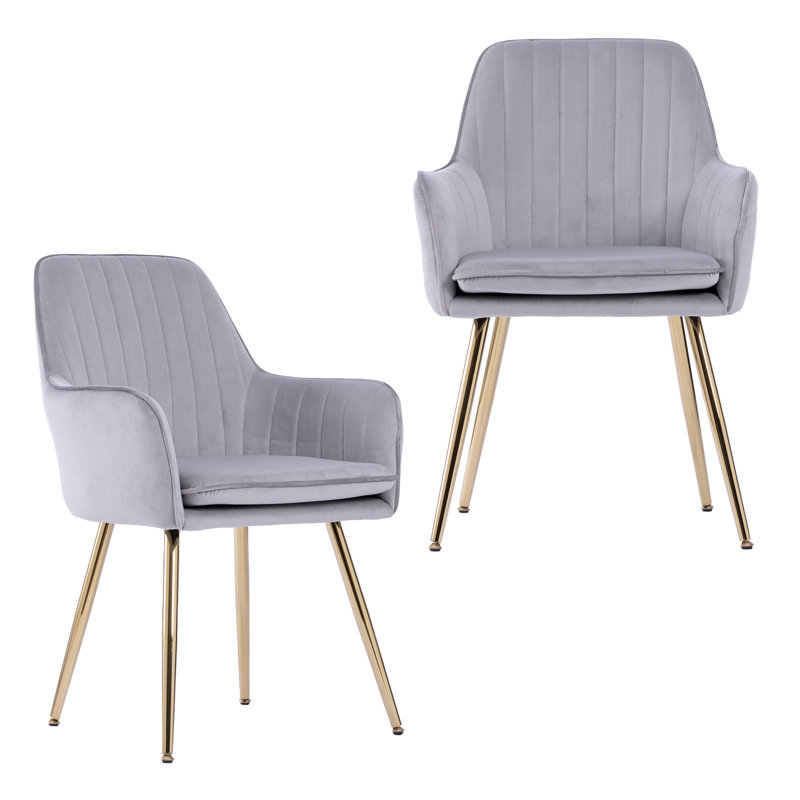Chaises rembourrées modernes en cuir 2 pièces, dossier moyen avec structure en métal, coussin à fermeture à glissière amovible, pour le bureau de la cuisine
