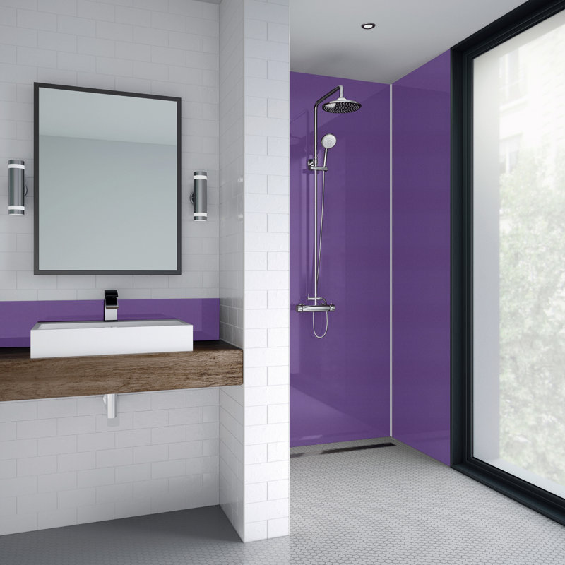 48" x 96" Tin Backsplash in Purple