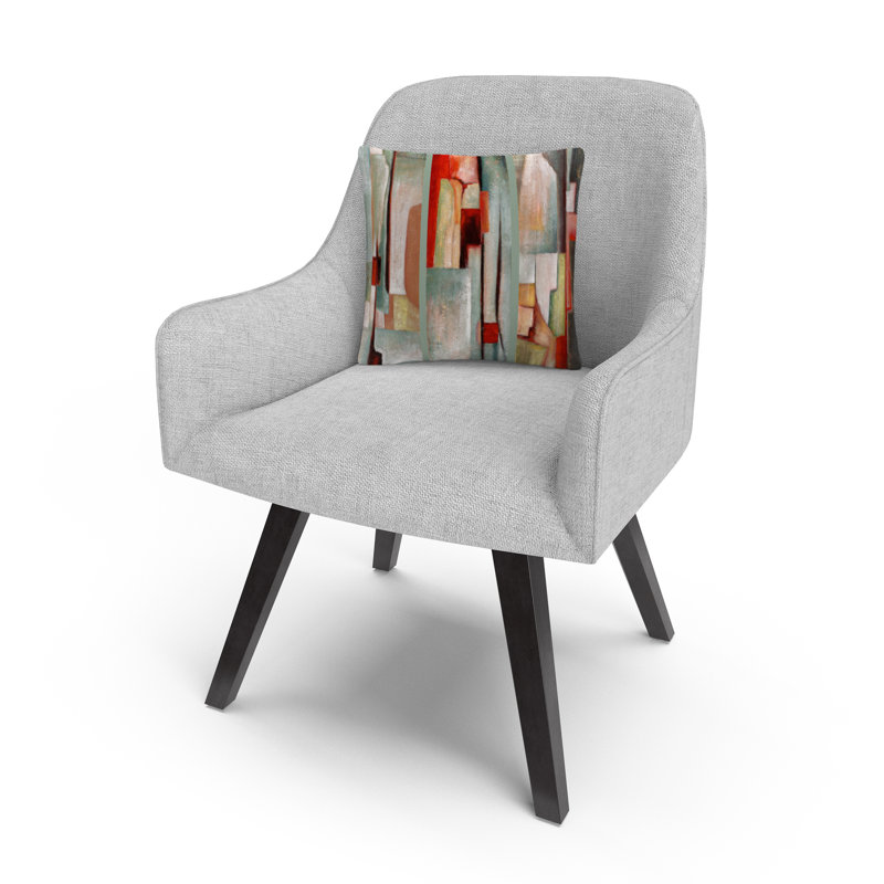 Coussin décoratif 16 x 16 «Abstract Triptych» Joval