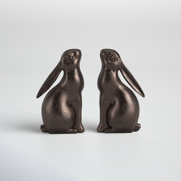 Resin Bunny Shaped Bookends